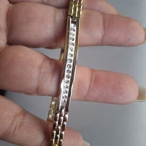 Elegant Gold and Silver Bracelet